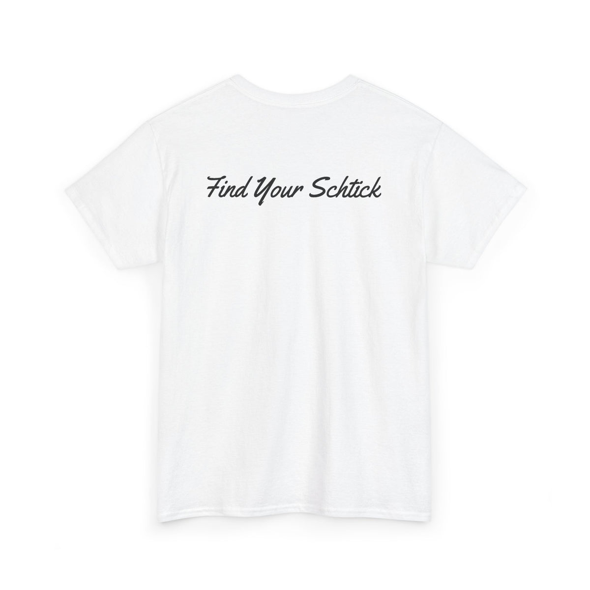 Big Stick Goose - Seal (Green) + Find Your Schtick - Unisex Heavy Cotton Tee