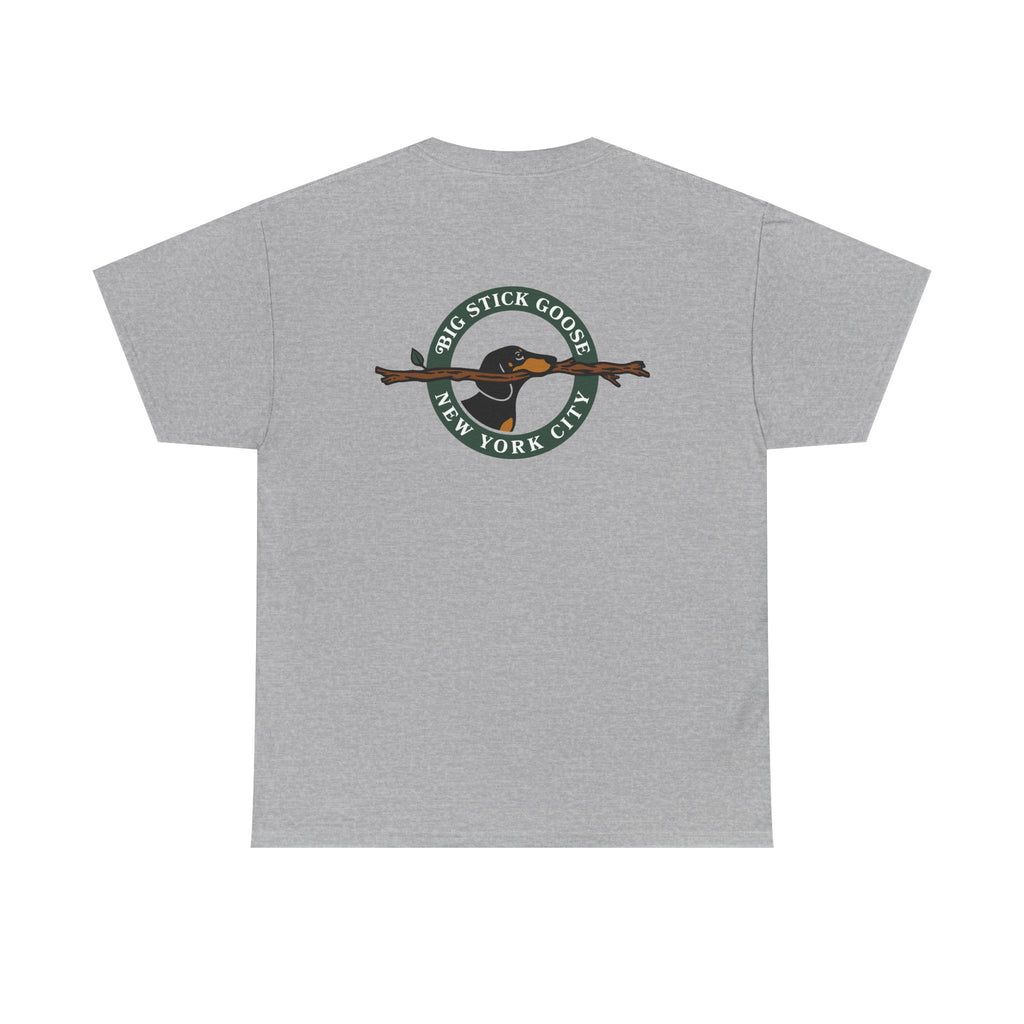 Big Stick Goose - Official Seal (Green) - Unisex Heavy Cotton Tee