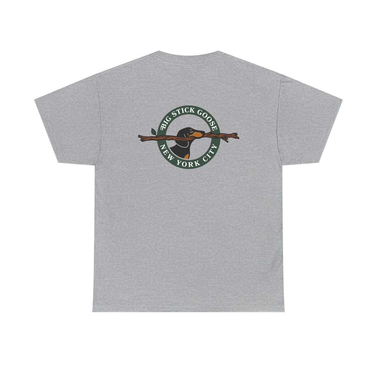Big Stick Goose - Official Seal (Green) - Unisex Heavy Cotton Tee