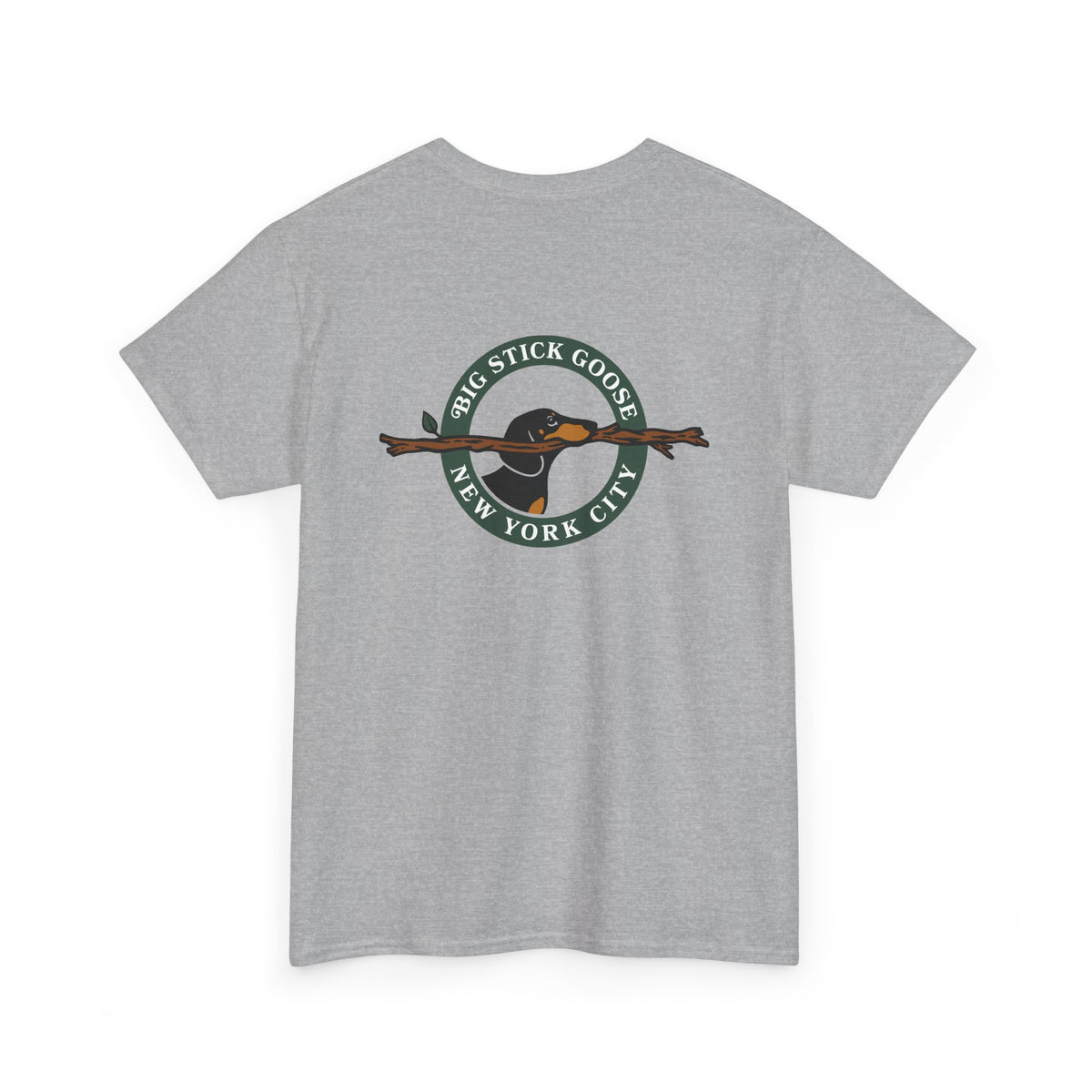 Big Stick Goose - Official Seal (Green) - Unisex Heavy Cotton Tee