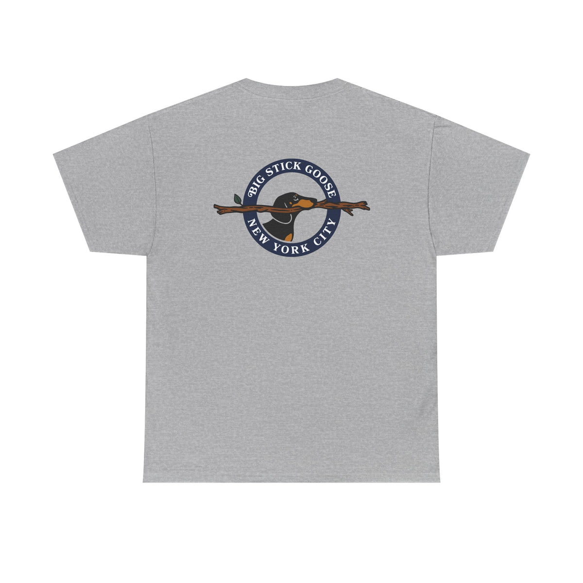 Big Stick Goose - Official Seal (Blue) - Unisex Heavy Cotton Tee