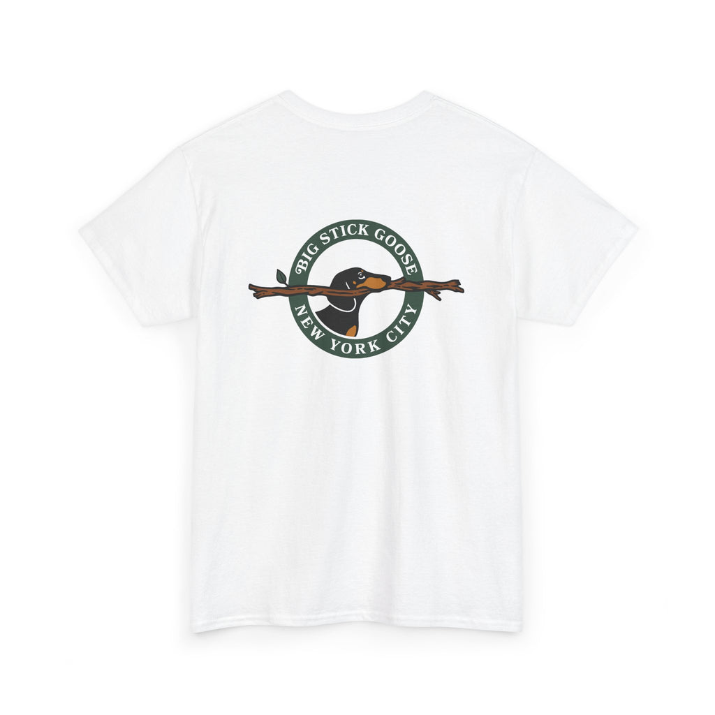 Big Stick Goose - Official Seal (Green) - Unisex Heavy Cotton Tee