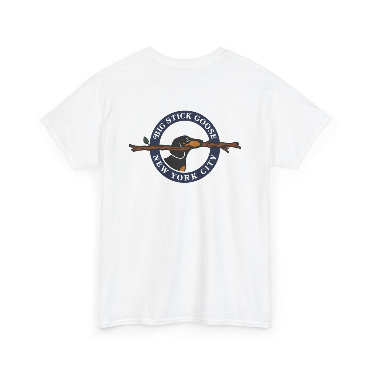 Big Stick Goose - Official Seal (Blue) - Unisex Heavy Cotton Tee